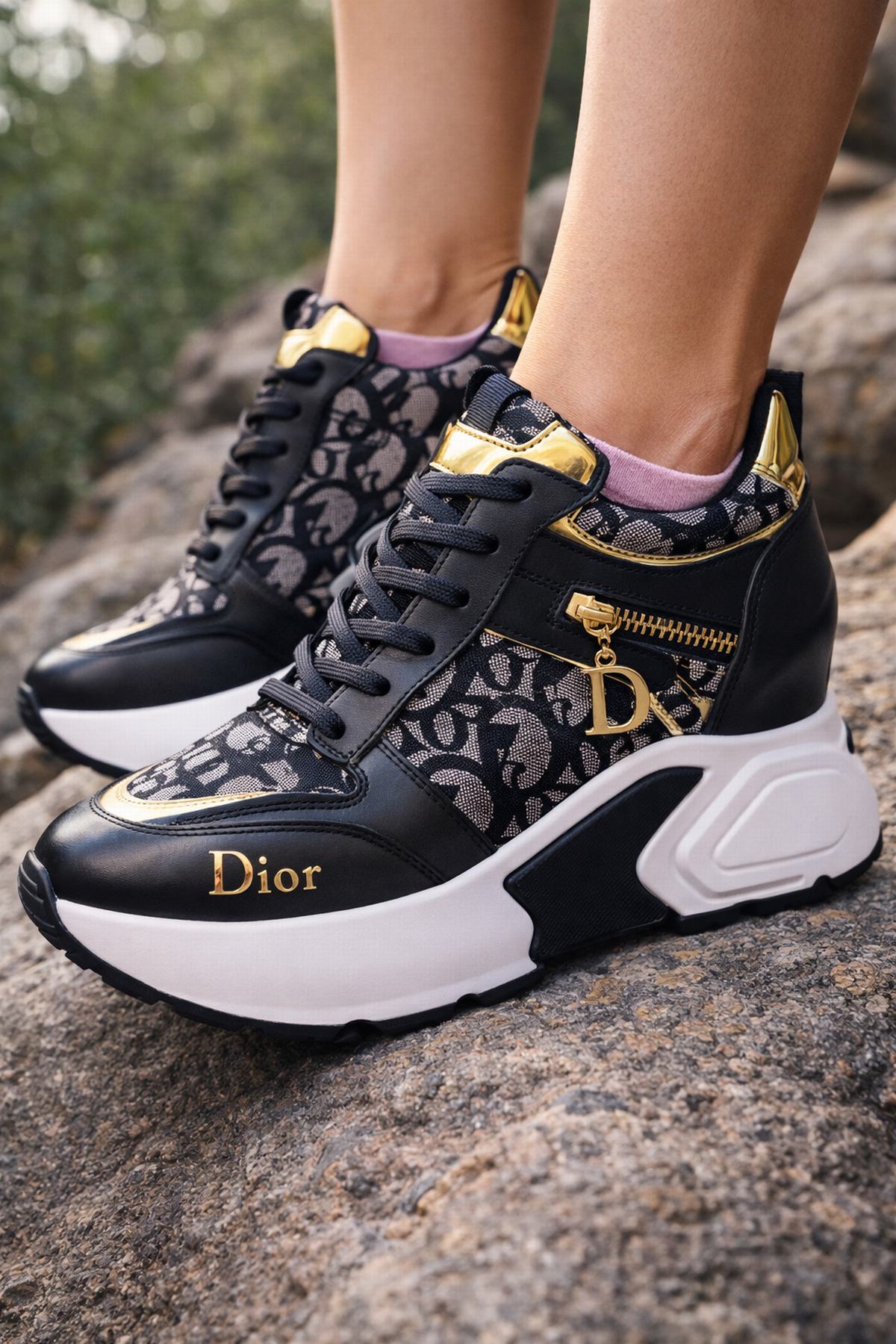 Gizli Yüksek Topuklu Kadın Spor Ayakkabı