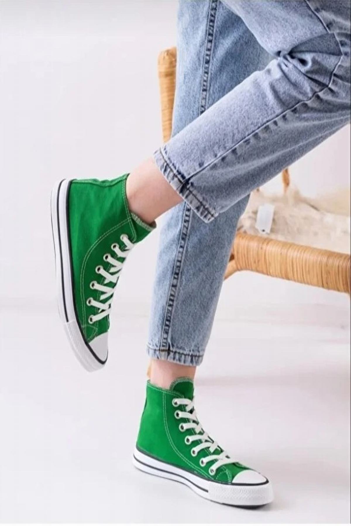 Bilekli Kadın Bez Ayakkabı