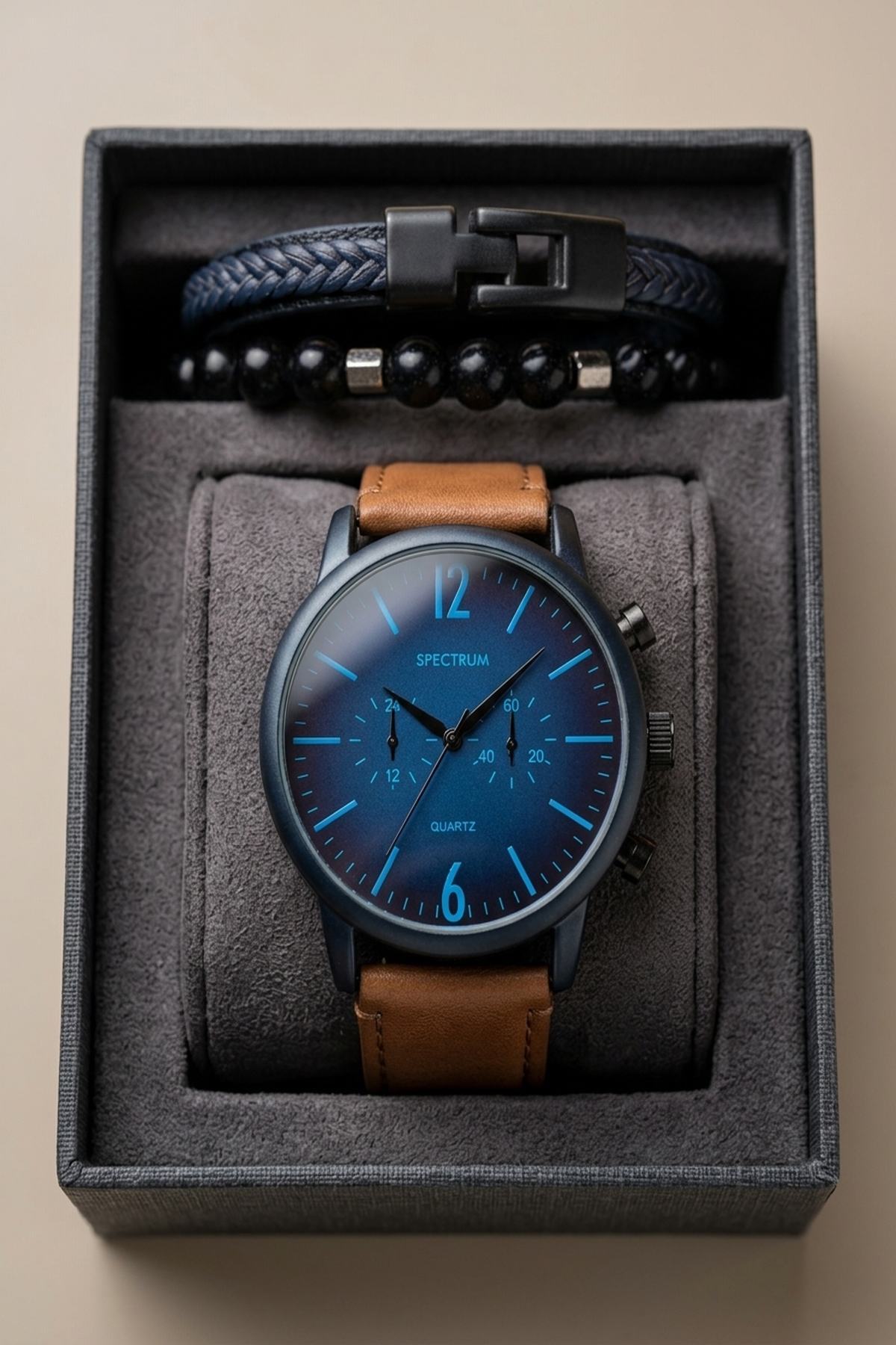 Kutulu Erkek Kol Saati Seti