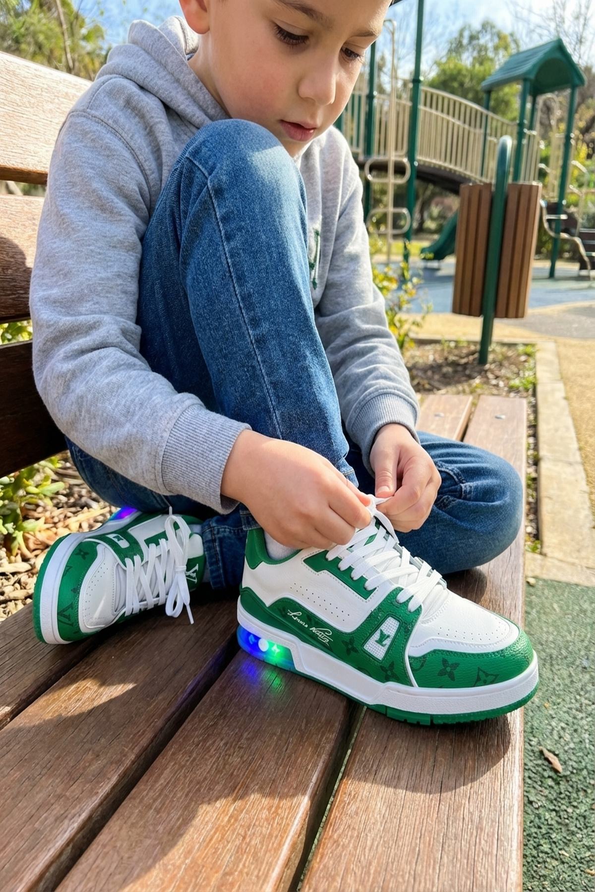 Louis Vuitton Çocuk ve Bebek Işıklı Ayakkabı